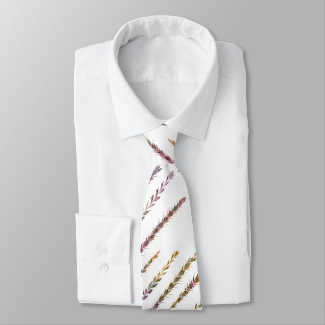 Colourful Grasses Tie (Tied)