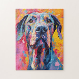 Colourful Great Dane Jigsaw Puzzle