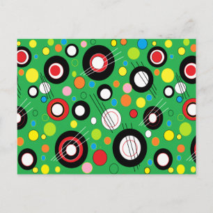 Colourful Green Postcard