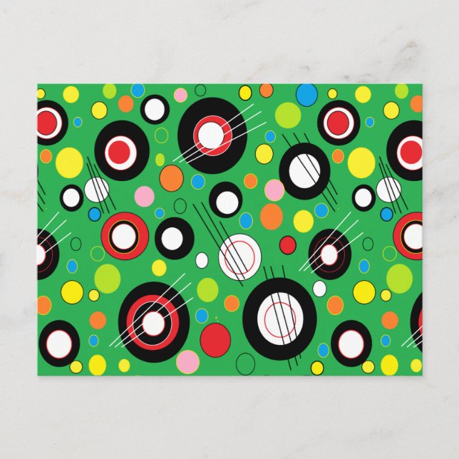 Colourful Green Postcard (Front)