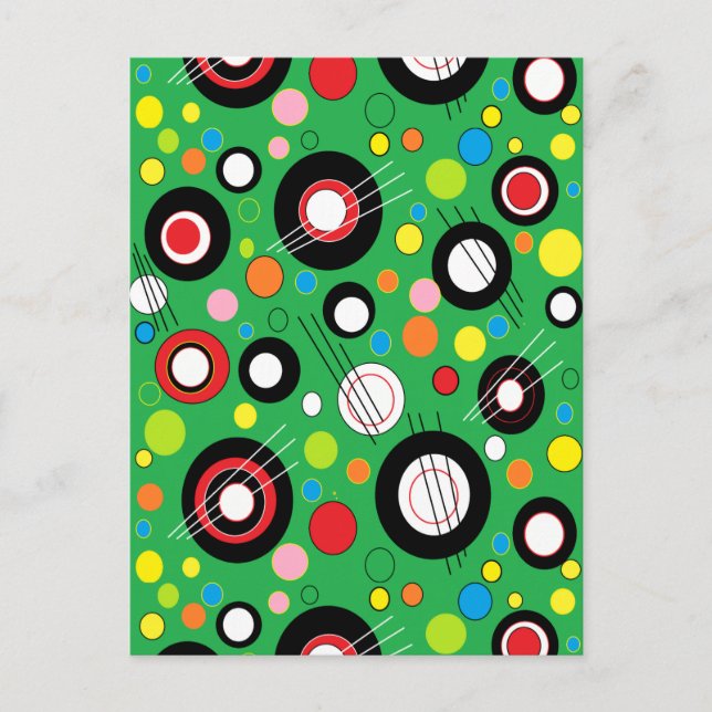 Colourful Green Postcard (Front)