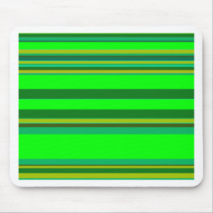 Colourful Green Stripe Customised Designer Pattern Mouse Mat