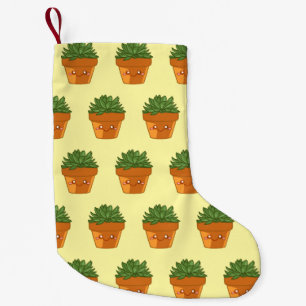 Colourful Green Succulent Planter Centerpiece Small Christmas Stocking