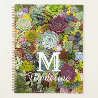 Colourful Greenery Succulents Planner