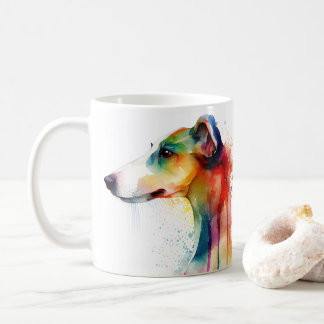 Colourful Greyhound Dog Pet Coffee Mug, Cup