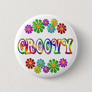 Colourful Groovy 6 Cm Round Badge