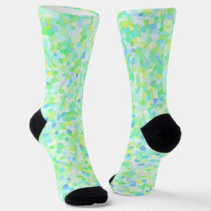 Colourful Groovy Boho Eclectic Sprinkles Mosaic Socks