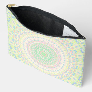 Colourful Groovy Boho Hippie Pastel Funky Mandala Accessory Pouch