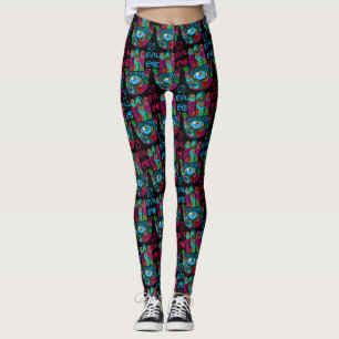Colourful Groovy Hamsas Leggings