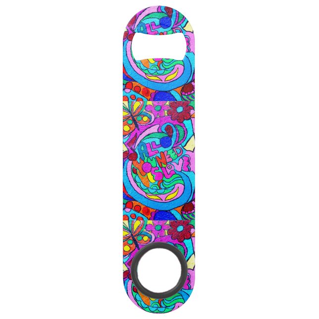 colourful groovy peace and love (Front)