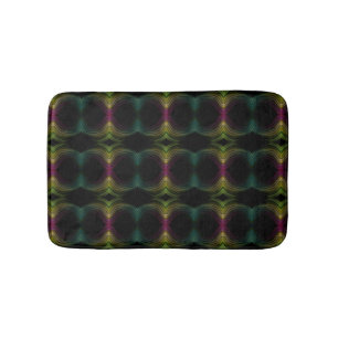 Colourful Groovy Psychedelic Pattern Abstract Art Bath Mat