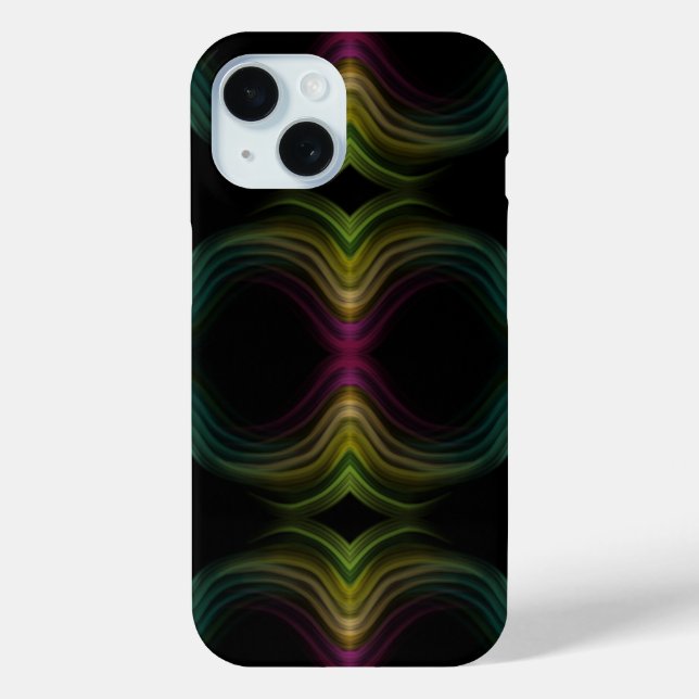 Colourful Groovy Psychedelic Pattern Abstract Art Case-Mate iPhone Case (Back)