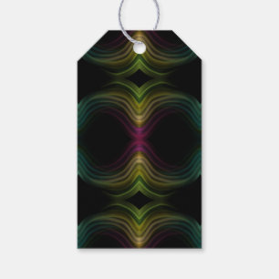 Colourful Groovy Psychedelic Pattern Abstract Art Gift Tags