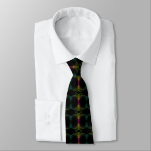 Colourful Groovy Psychedelic Pattern Abstract Art Tie