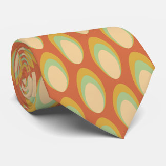 Colourful Groovy Retro 70s Pattern Neck Tie