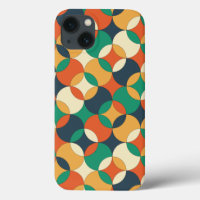 Colourful Groovy Retro Circled 