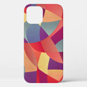 Colourful Grunge: Geometric Triangles Background iPhone 12 Case