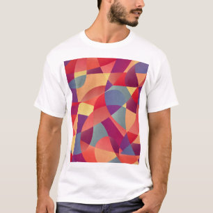 Colourful Grunge: Geometric Triangles Background T-Shirt