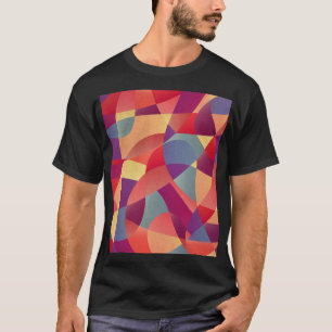 Colourful Grunge: Geometric Triangles Background T-Shirt