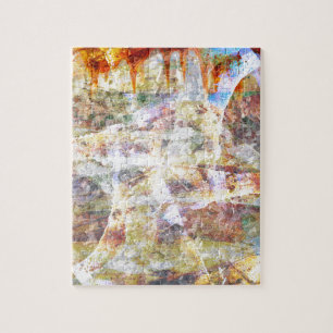 Colourful grunge graffiti jigsaw puzzle