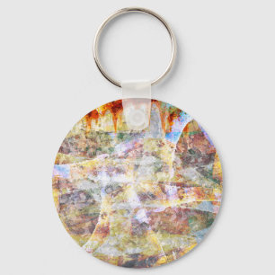 Colourful grunge graffiti key ring