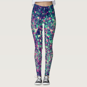 Colourful Grunge Kaleidoscope Pattern Leggings