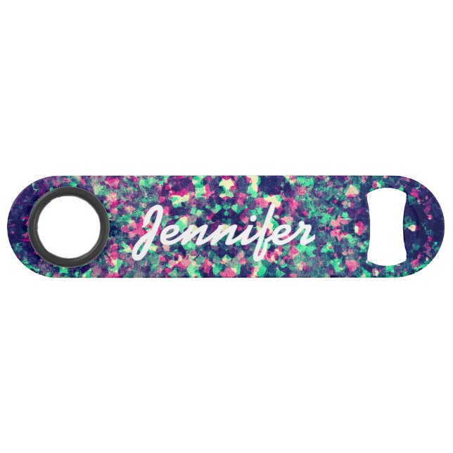 Colourful Grunge Kaleidoscope Pattern Monogram (Front (Horizontal))