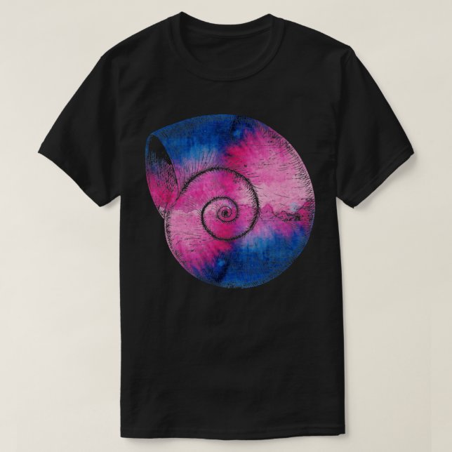 Colourful Grunge Snail  T-Shirt (Design Front)