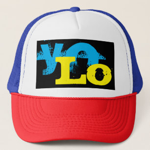 colourful grunge YOLO lettering Trucker Hat