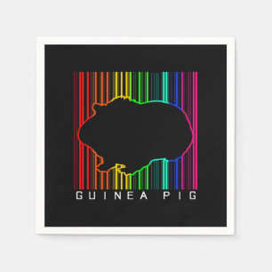 Colourful Guinea Pig Cute Guinea Lover Cute Pe Napkin