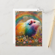 Colourful Guinea Pig in the Meadow Collage
