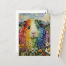 Colourful Guinea Pig in the Meadow