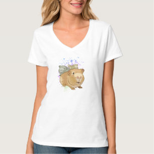 Colourful Guinea Pig Trio Cute Pet Lover Graphic T-Shirt