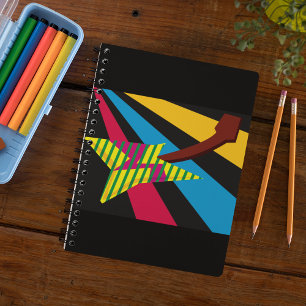 Colourful Guitar Art Notebook