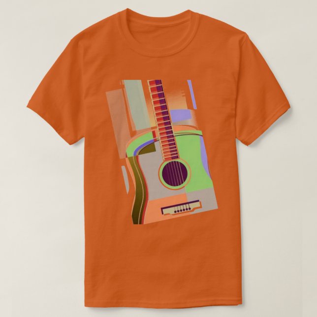 Colourful Guitar T-Shirt (Design Front)