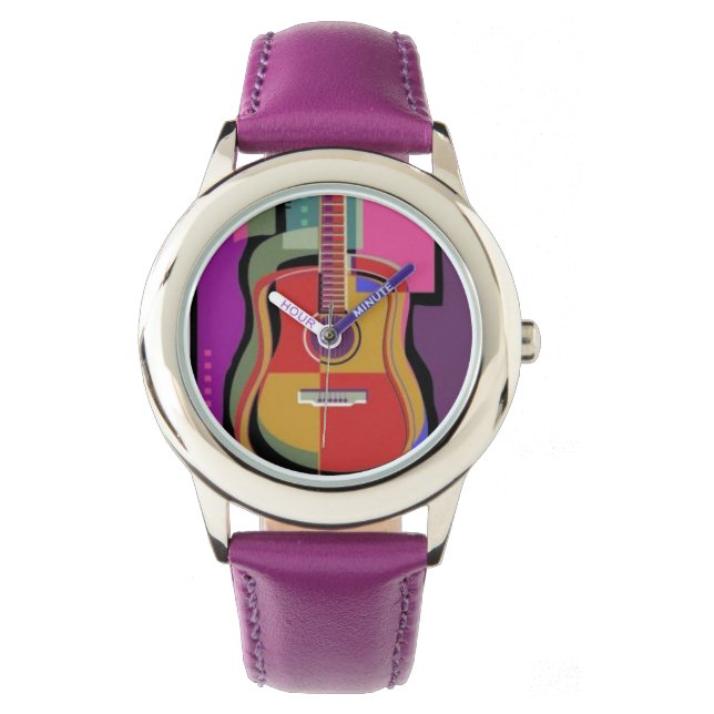 Colourful Guitar Watch (Front)
