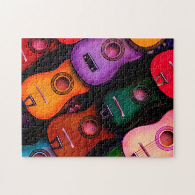 Colourful Guitars Jigsaw Puzzle (Horizontal)