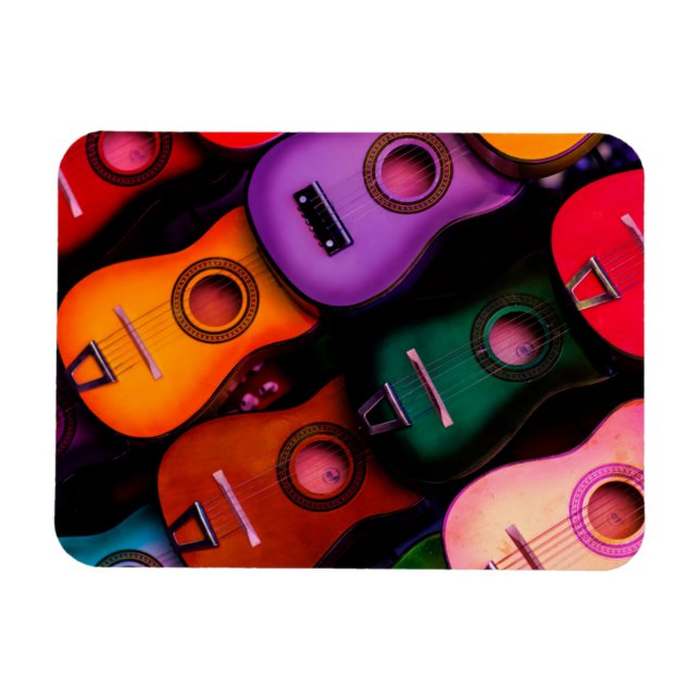 Colourful Guitars Magnet (Horizontal)