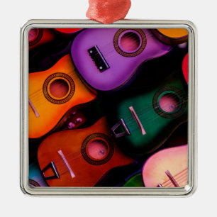 Colourful Guitars Metal Tree Decoration