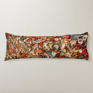 Colourful Gum Wall  Body Cushion