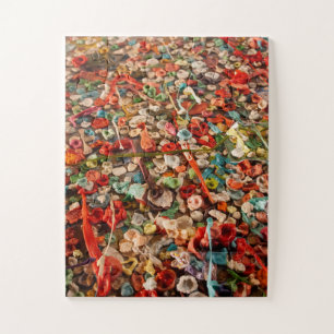 Colourful Gum Wall Jigsaw Puzzle