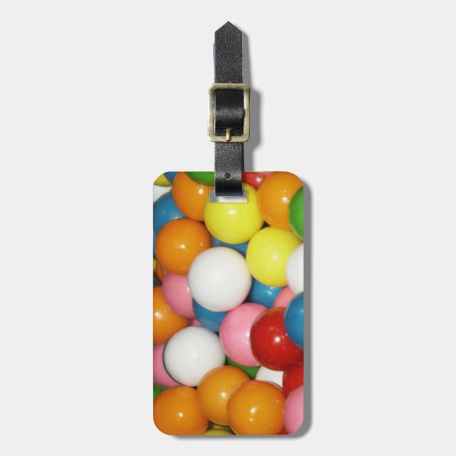Colourful Gumball Luggage Tag (Front Vertical)