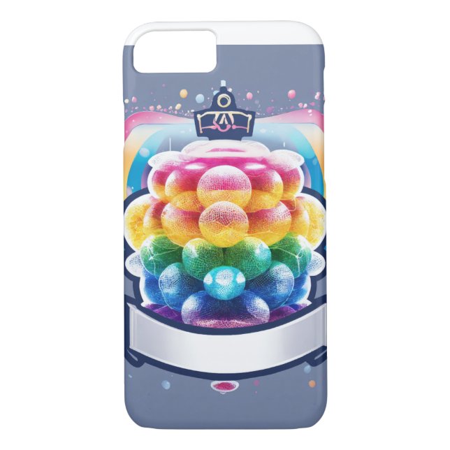 Colourful Gumball Machine Phone Case- Fun & Vibran Case-Mate iPhone Case (Back)