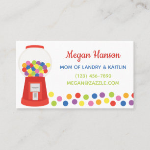 Colourful Gumballs Business or Contact Cards