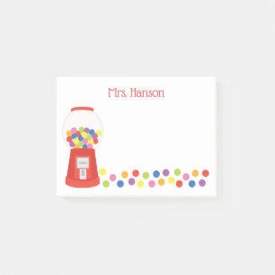 Colourful Gumballs Personalised Post-it Notepad
