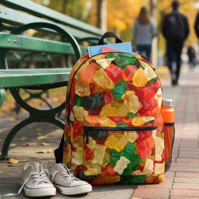 Colourful Gummy Bears All-Over Print Printed Backpack (Creator Uploaded)