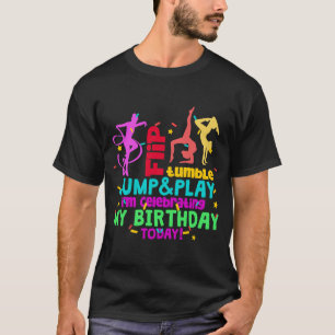 Colourful Gymnast Girl Gymnastics Birthday T-Shirt