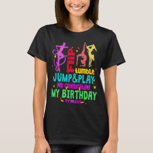 Colourful Gymnast Girl Gymnastics Birthday T-Shirt