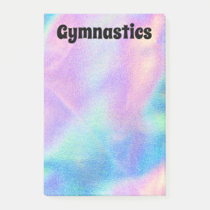 Colourful Gymnastics 4" x 6" Post-It Notes