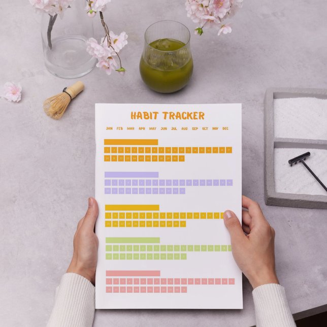 Colourful Habit Tracker  Notepad (Creator Uploaded)